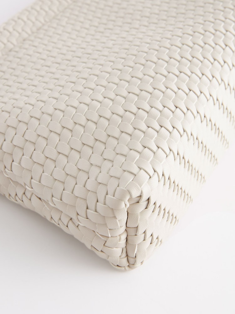 White Weave Clutch Bag - Image 7 of 9