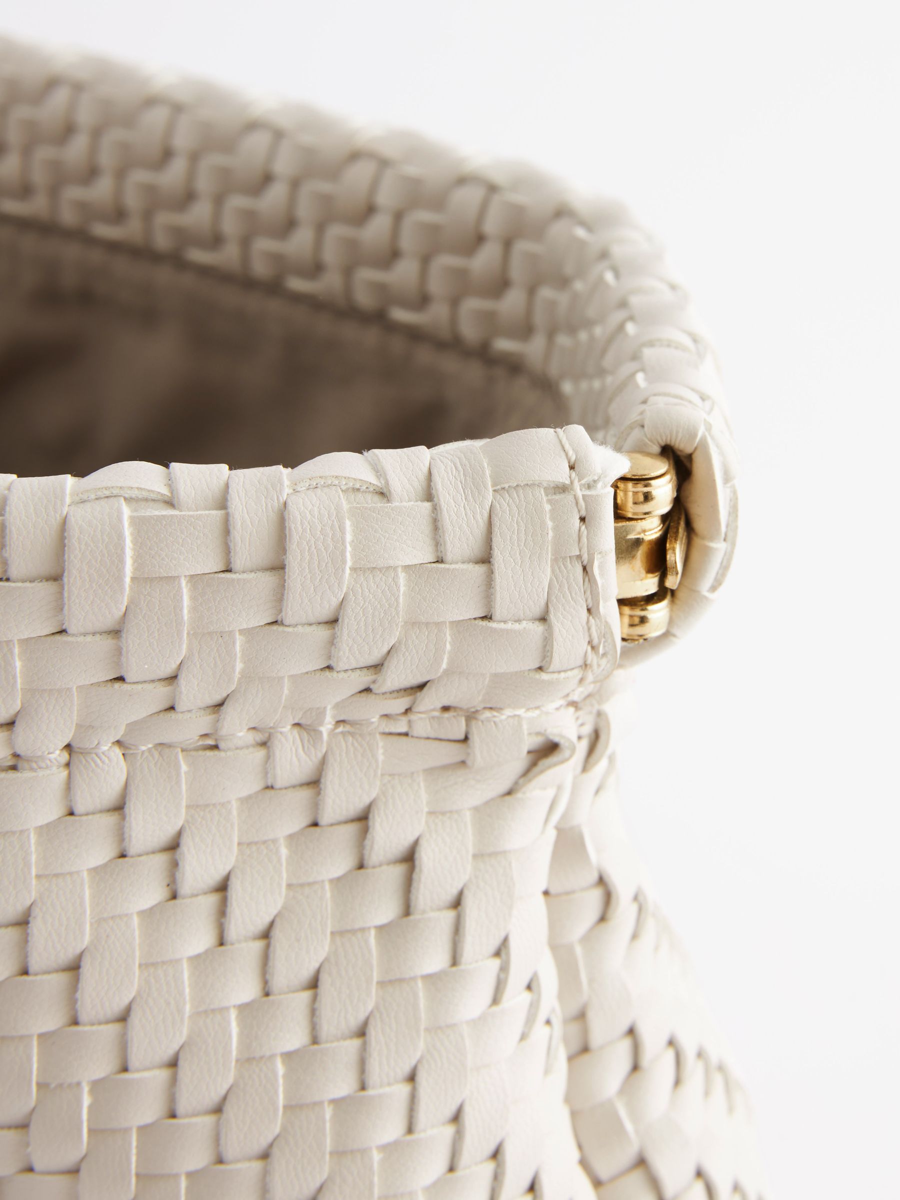Buy White Weave Clutch Bag from Next Luxembourg