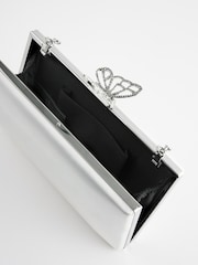 White Butterfly Detail Clutch - Image 10 of 10