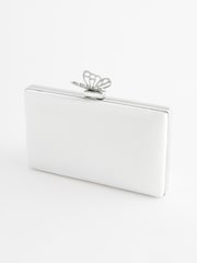 White Butterfly Detail Clutch - Image 7 of 10