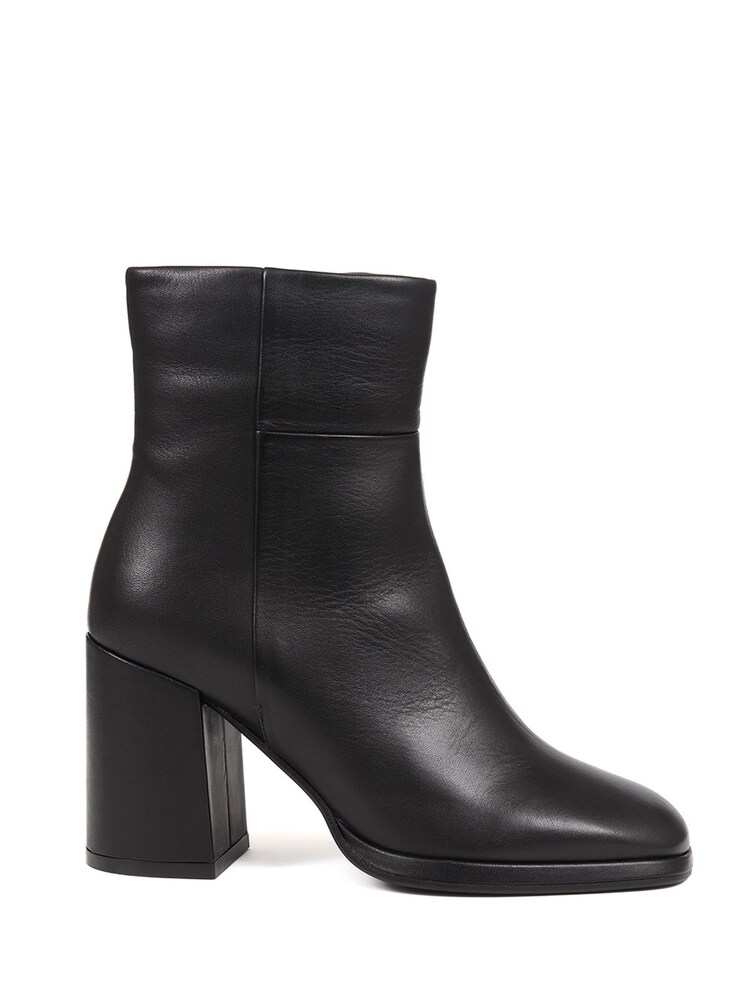 Jones Bootmaker Clarabella Leather Heeled Black Ankle Boots - Image 2 of 6 Jones Bootmaker Clarabella Leather Heeled Black Ankle Boots - Image 2 of 6