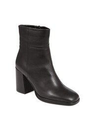Jones Bootmaker Clarabella Leather Heeled Black Ankle Boots - Image 3 of 6