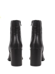 Jones Bootmaker Clarabella Leather Heeled Black Ankle Boots - Image 6 of 6