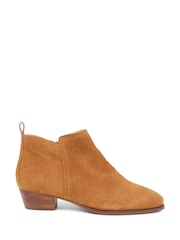 Jones Bootmaker Brown Florie Heeled Leather Ankle Boots - Image 2 of 6
