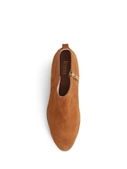 Jones Bootmaker Brown Florie Heeled Leather Ankle Boots - Image 4 of 6