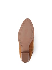 Jones Bootmaker Brown Florie Heeled Leather Ankle Boots - Image 5 of 6