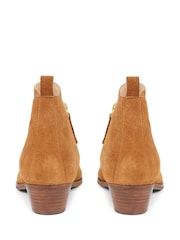 Jones Bootmaker Brown Florie Heeled Leather Ankle Boots - Image 6 of 6