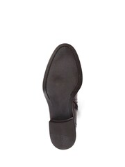 Pavers Metal Detail Long Brown Boots - Image 4 of 4