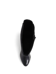 Pavers Smart Tall Black Heeled Boots - Image 4 of 5