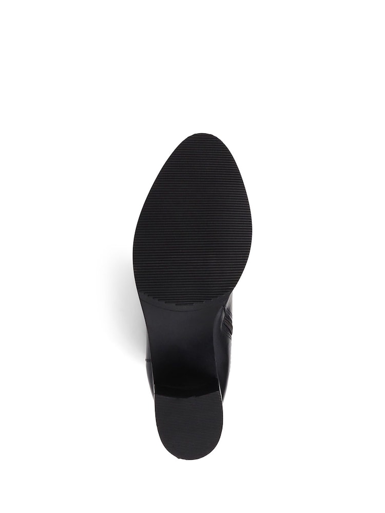 Pavers Smart Tall Black Heeled Boots - Image 5 of 5