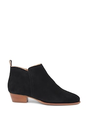 Jones Bootmaker Florie Heeled Leather Black Ankle Boots - Image 2 of 6