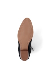 Jones Bootmaker Florie Heeled Leather Black Ankle Boots - Image 5 of 6