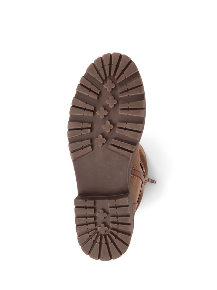 Pavers Brown Zip Up Calf Boots - Image 5 of 5