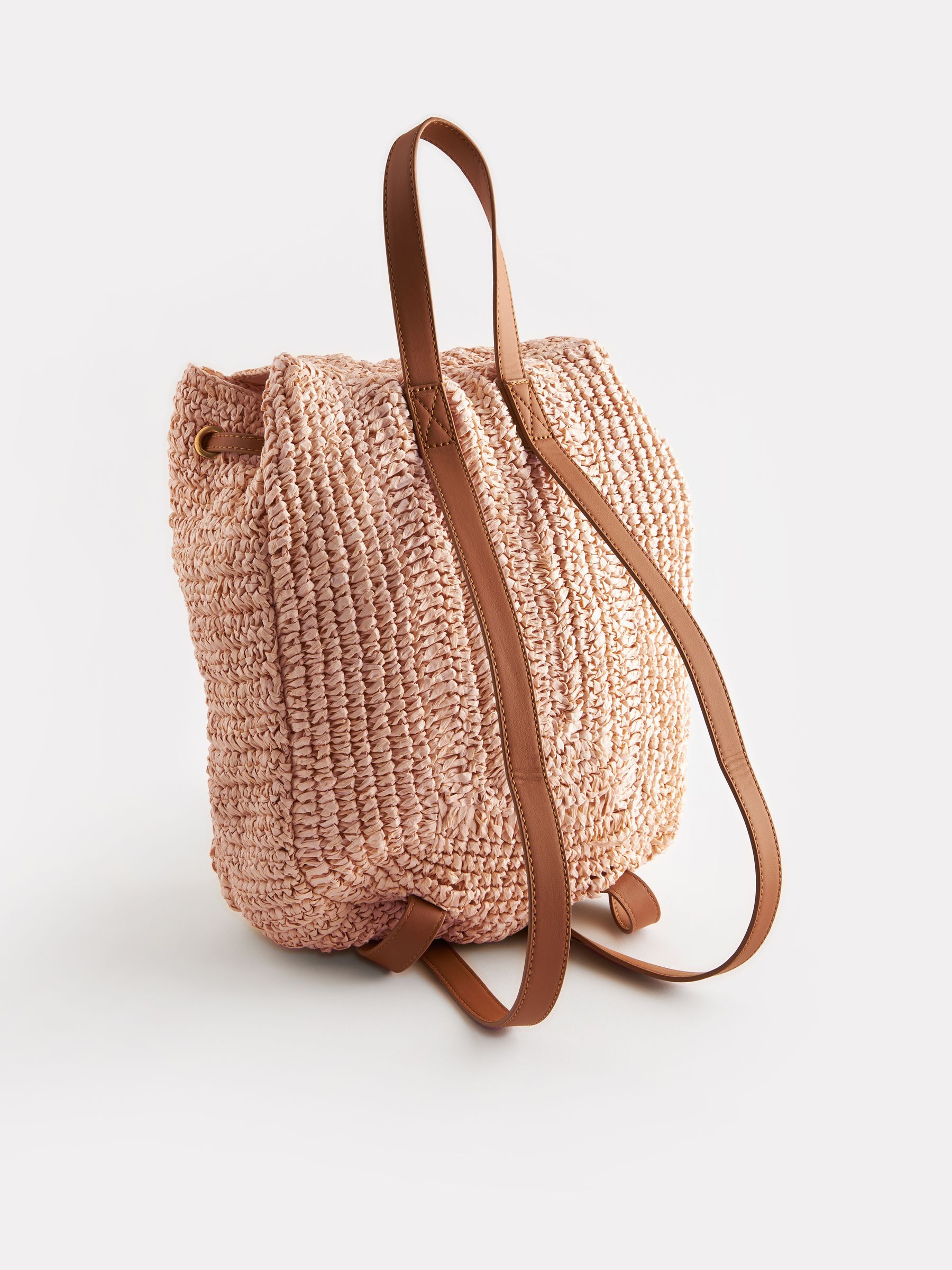Raffia backpack on sale