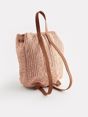 Natural Raffia Backpack - Image 6 of 9