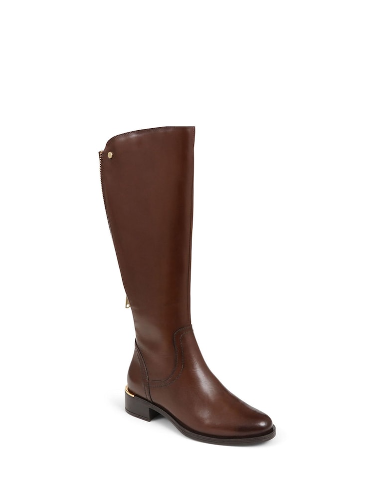 Pavers Brown Pavers Smart Knee High Brown Boots - Image 2 of 5