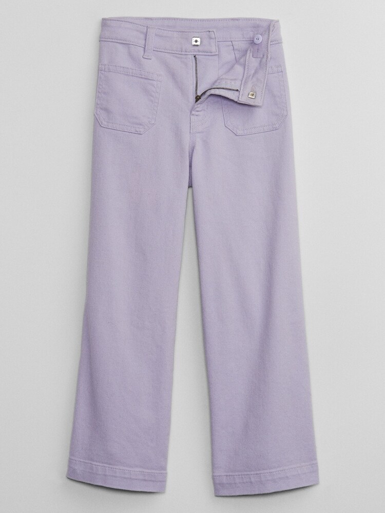 Gap Lilac Purple High Waisted Wide Leg Washwell Jeans (6-13yrs) - Image 1 of 1
