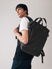 Black Nylon Rucksack - Image 1 of 8
