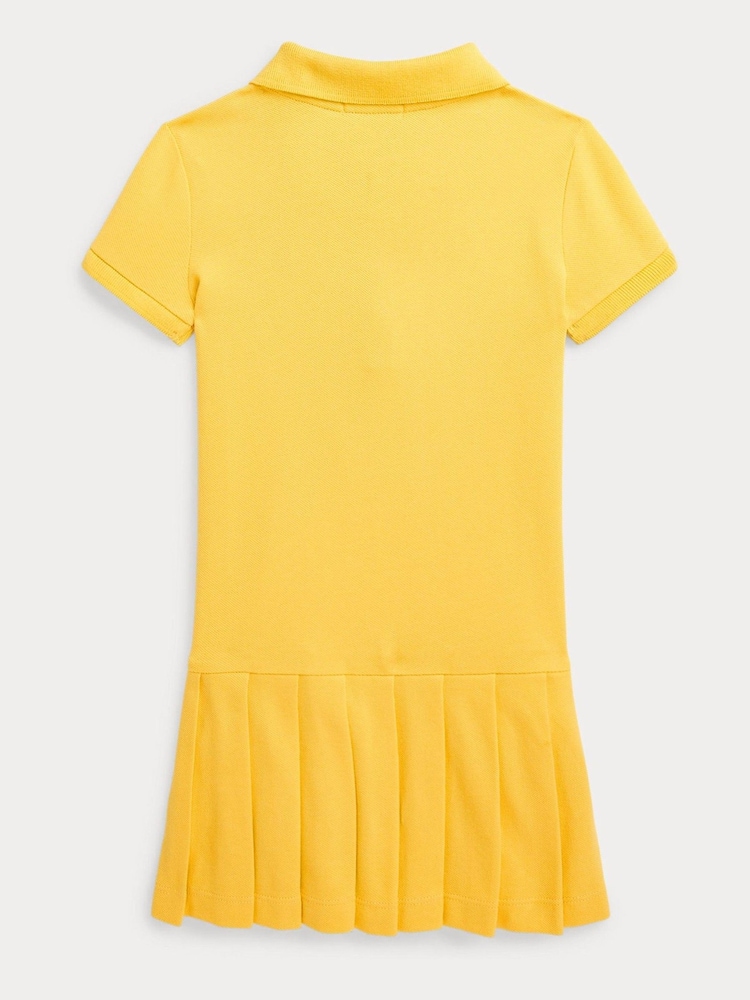 Polo Ralph Lauren Mädchen Plissiertes Stretch-Polokleid aus Netzstoff - Bild 2 von 4