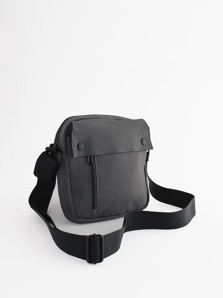 Grey Square Cross-Body Bag - Image 2 of 7