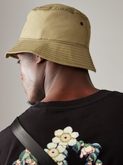 Khaki Green Crossbody Bag and Bucket Hat Set - Image 3 of 10