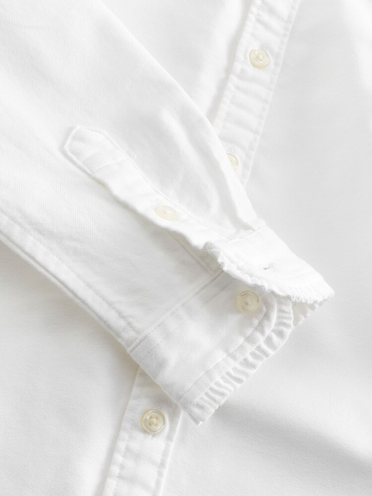 Polo Ralph Lauren Girls Pink Ruffled Oxford Shirt - Image 4 of 4