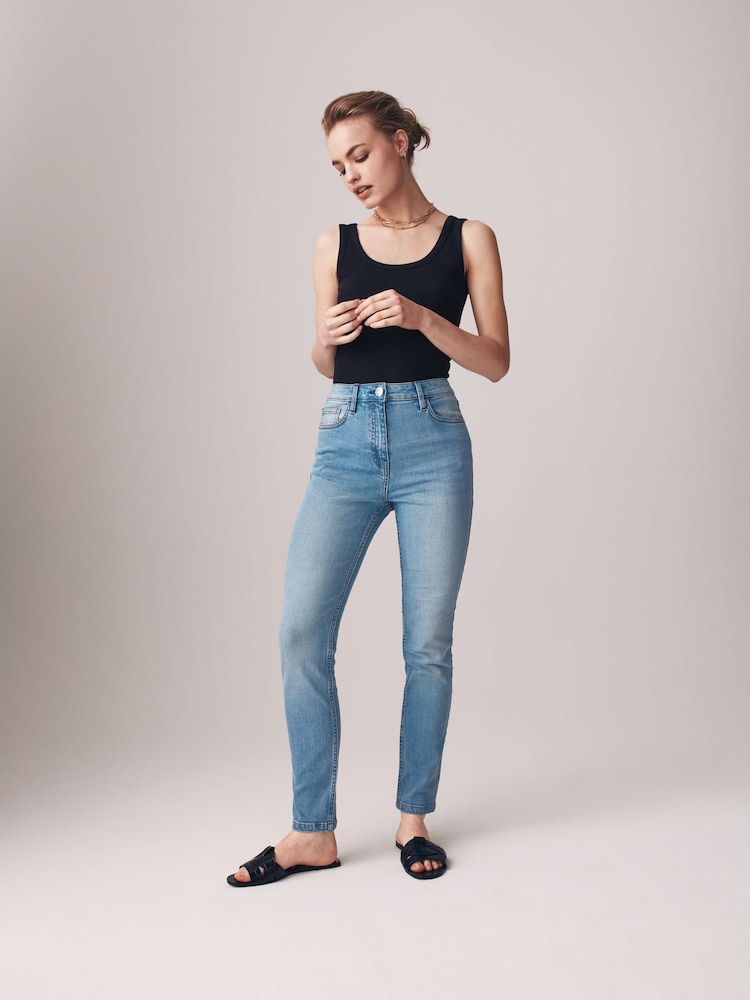The Set Grey/Light Blue 2 Pack Denim Skinny Jeans - Image 2 of 9