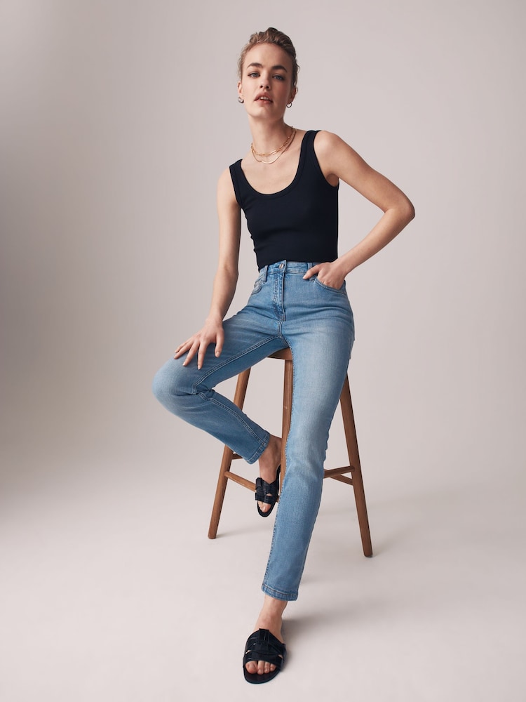 The Set Grey/Light Blue 2 Pack Denim Skinny Jeans - Image 4 of 9