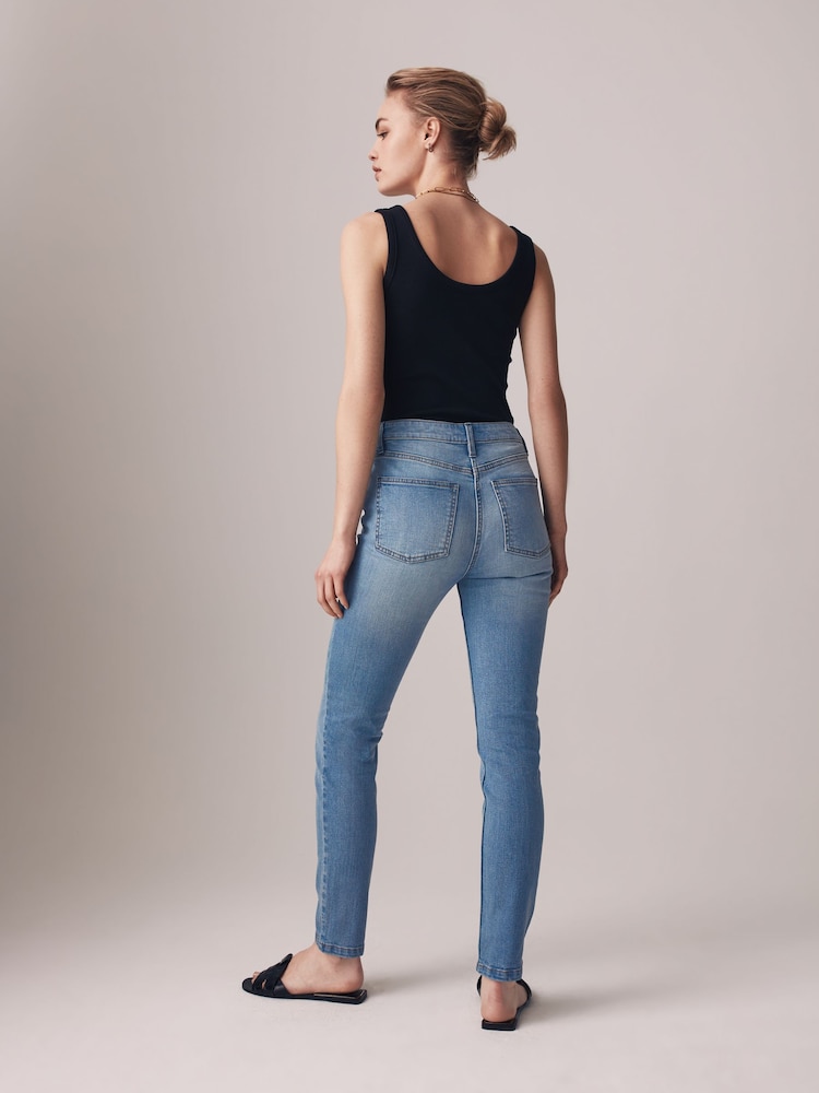 The Set Grey/Light Blue 2 Pack Denim Skinny Jeans - Image 5 of 9