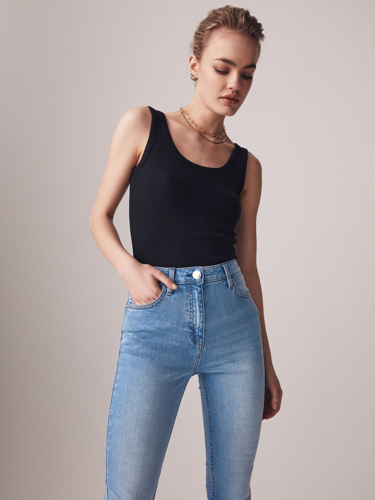 The Set Grey/Light Blue 2 Pack Denim Skinny Jeans - Image 6 of 9