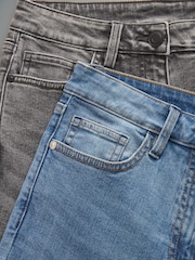 The Set Grey/Light Blue 2 Pack Denim Skinny Jeans - Image 9 of 9