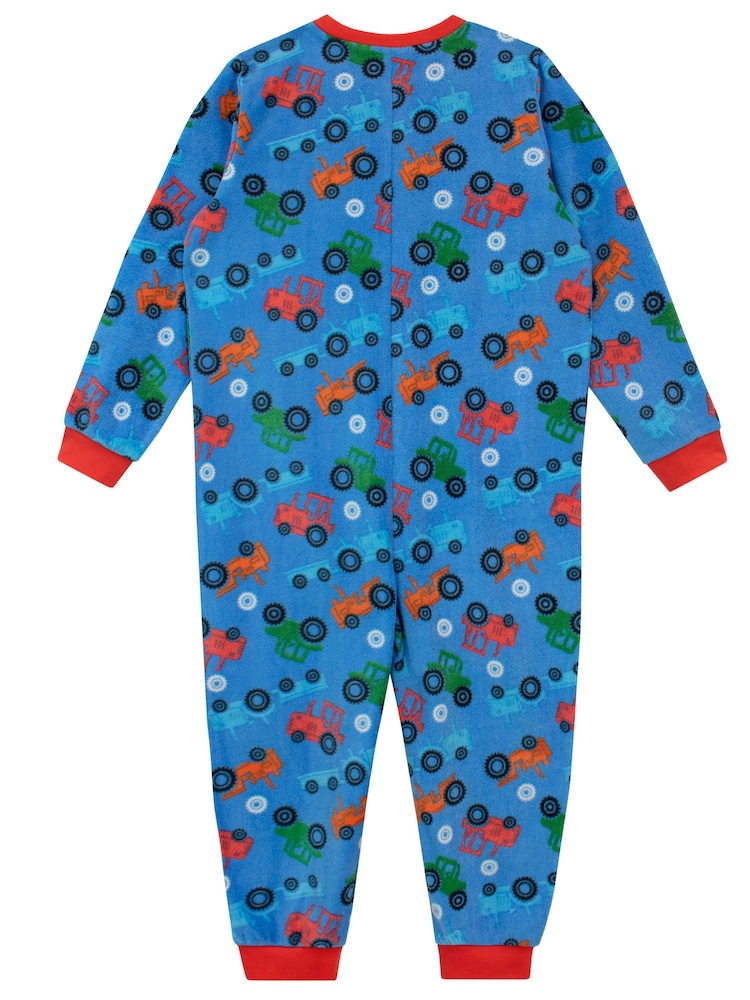 Harry Bear Blue Tractor Print All-In-One - Image 2 of 4