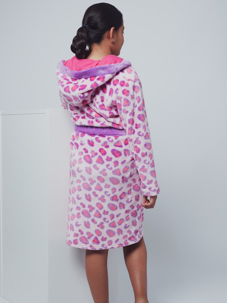 pink leopard dressing gown Ekouaer Womens Silk Ruffle Robe Short Satin Robe Half Sleeve Bathrobe Bridesmaid Wedding Party Dressing Gown Pink Leopard Print S