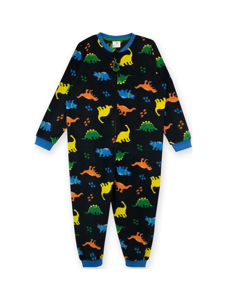 Harry Bear Black Dinosaur Print All-In-One - Image 1 of 4