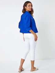 Roman Blue Stretch Denim Jacket - Image 2 of 5