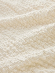 White Long Sleeve Textured Tunic - Image 7 of 7
