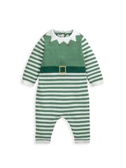 Mamas & Papas Green Elf Knitted Chritsmas Romper - Image 3 of 4