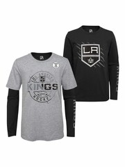 Fanatics Youth 100% Cotton Los Angeles Kings 2 Way Forward Black T-Shirt 2 Pack - Image 1 of 4
