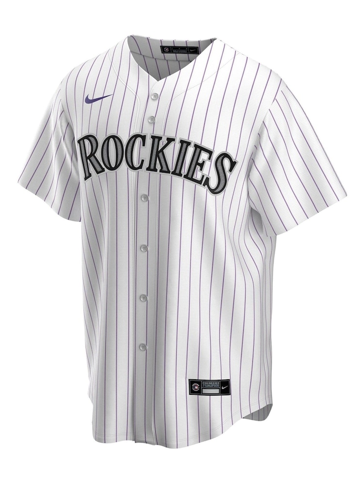 Fanatics Colorado Rockies Official Replica Home White Jersey - Image 2 of 3