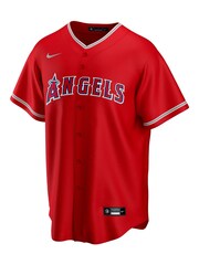 Fanatics Red Los Angeles Angels of Anaheim Official Replica Alternate Jersey - Image 2 of 3