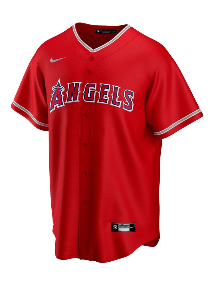Fanatics Red Los Angeles Angels of Anaheim Official Replica Alternate Jersey - Image 2 of 3