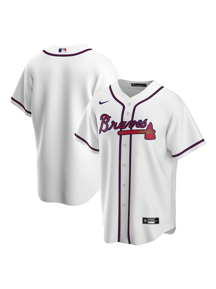 Fanatics Atlanta Braves Official Replica Home White Jersey - Image 1 of 3