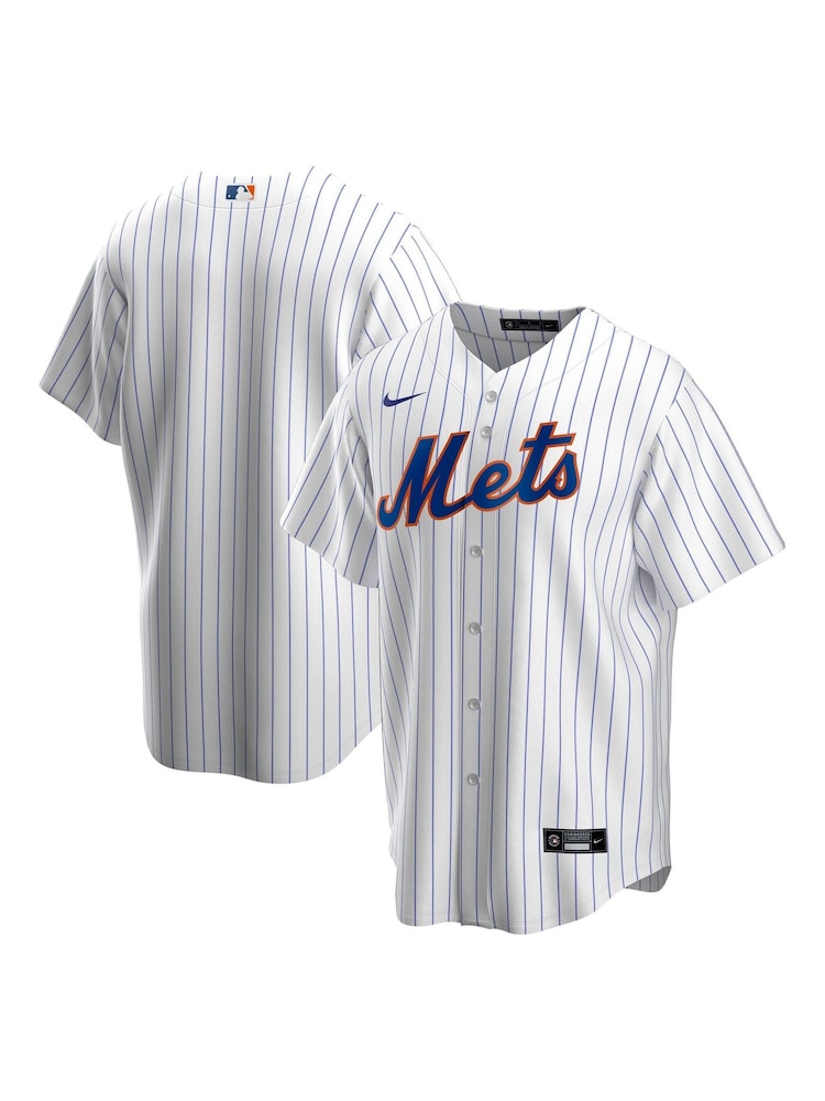 Fanatics New York Mets Official Replica Home White Jersey - Image 1 of 3 Fanatics New York Mets Official Replica Home White Jersey - Image 1 of 3