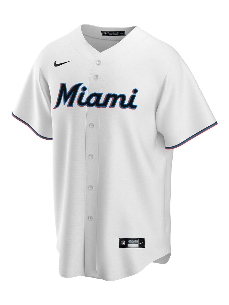 Fanatics Miami Marlins Official Replica Home White Jersey - Image 2 of 3