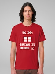 All + Every Red England To Do List Bring It Home Euro Football T-Shirt - Image 1 of 4