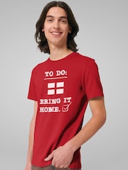All + Every Red England To Do List Bring It Home Euro Football T-Shirt - Image 2 of 4
