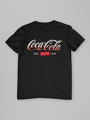 All + Every Black Coca Cola Gradient Logo T-Shirt - Image 3 of 4