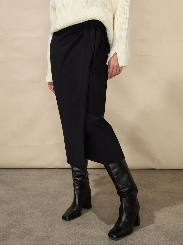 Ro&Zo Crepe Tie Side Skirt - Image 2 of 4