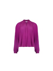 Ro&Zo Purple Plum Georgette Blouse - Image 5 of 6