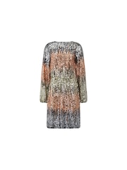 Ro&Zo Petite Sequin Ombre Mini Black Dress - Image 6 of 6